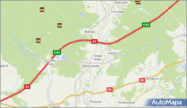 mapa Nowa Wieś gmina Nowogrodziec, Nowa Wieś gmina Nowogrodziec na mapie Targeo