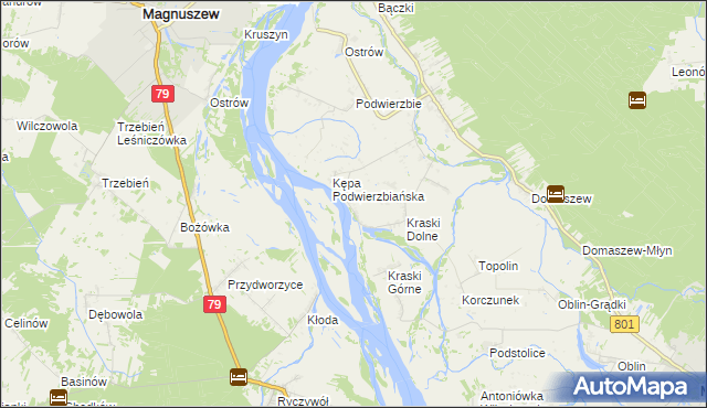 mapa Nowe Kraski, Nowe Kraski na mapie Targeo