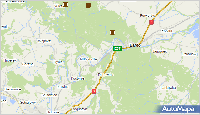 mapa Opolnica, Opolnica na mapie Targeo