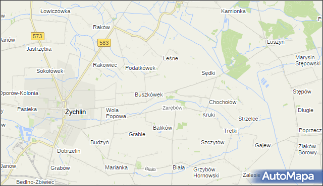 mapa Orątki Dolne, Orątki Dolne na mapie Targeo