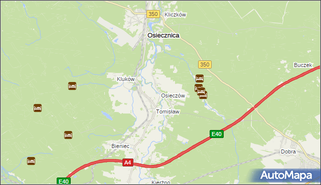 mapa Osieczów, Osieczów na mapie Targeo