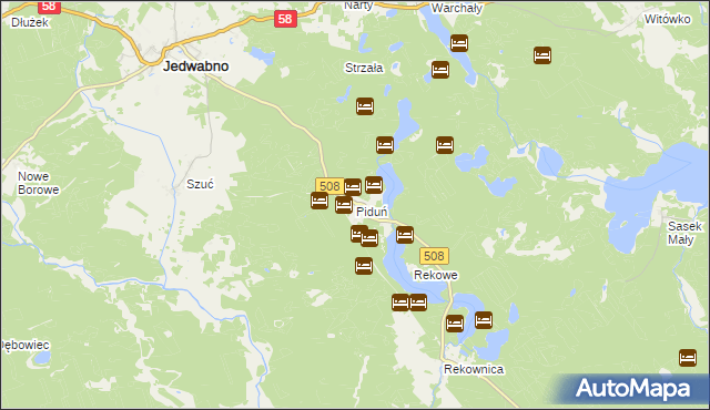 mapa Piduń, Piduń na mapie Targeo
