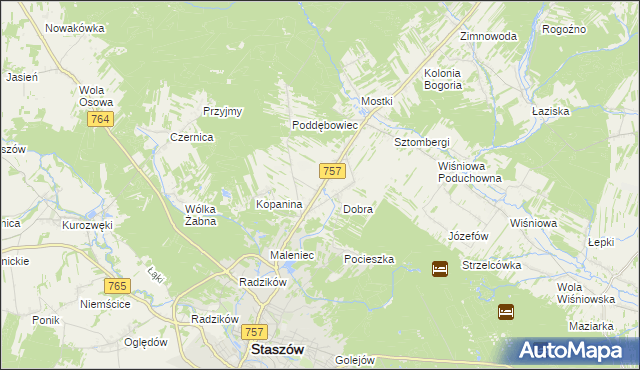 mapa Podmaleniec, Podmaleniec na mapie Targeo