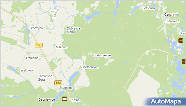 mapa Podstrzesze, Podstrzesze na mapie Targeo