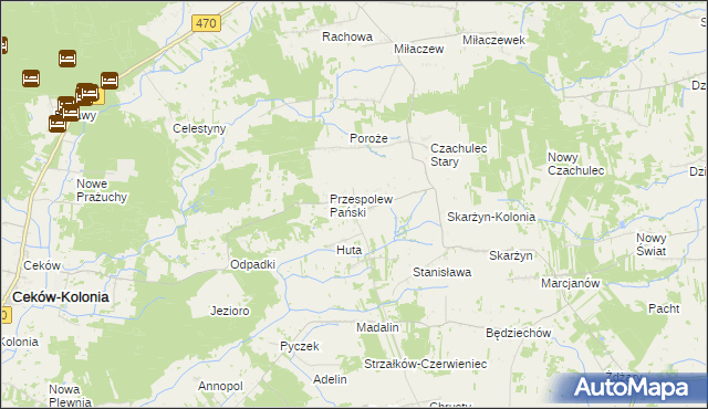 mapa Przespolew Kościelny, Przespolew Kościelny na mapie Targeo