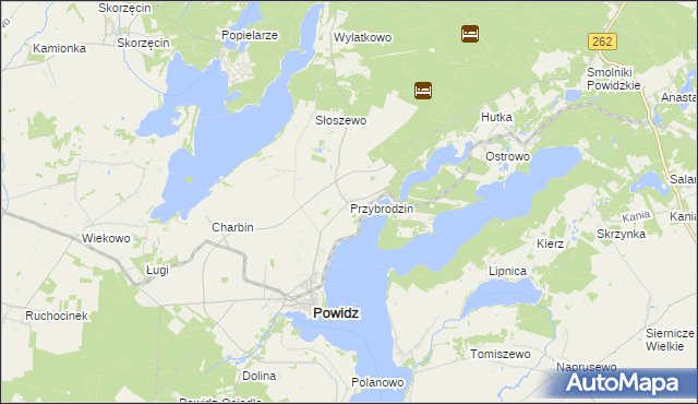 mapa Przybrodzin, Przybrodzin na mapie Targeo