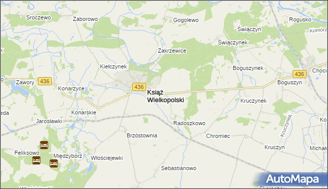 mapa Radoszkowo Drugie, Radoszkowo Drugie na mapie Targeo