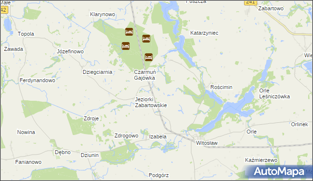 mapa Rajgród gmina Mrocza, Rajgród gmina Mrocza na mapie Targeo