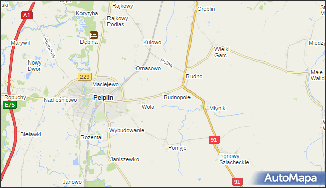 mapa Rudnopole, Rudnopole na mapie Targeo