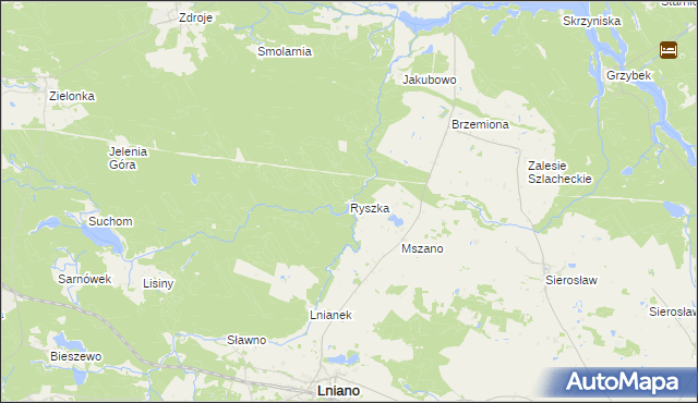 mapa Ryszka, Ryszka na mapie Targeo