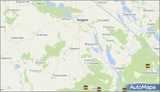mapa Sierosławiec, Sierosławiec na mapie Targeo