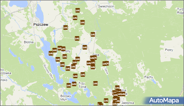 mapa Silna, Silna na mapie Targeo