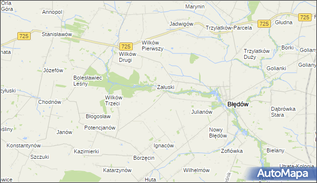 mapa Śmiechówek, Śmiechówek na mapie Targeo