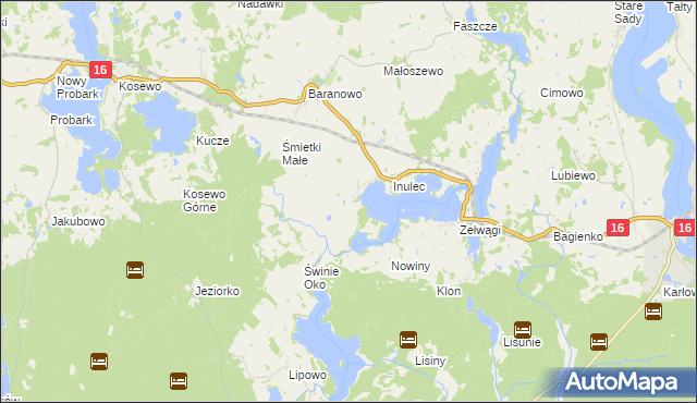 mapa Śmietki, Śmietki na mapie Targeo