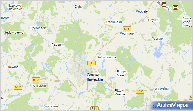 mapa Sołtysowizna, Sołtysowizna na mapie Targeo