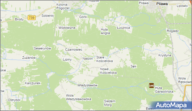 mapa Stare Kościeliska, Stare Kościeliska na mapie Targeo