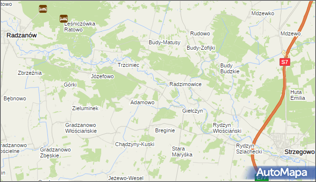 mapa Staroguby, Staroguby na mapie Targeo