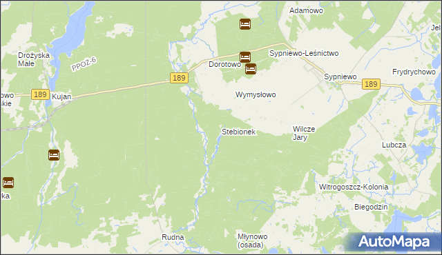 mapa Stebionek, Stebionek na mapie Targeo