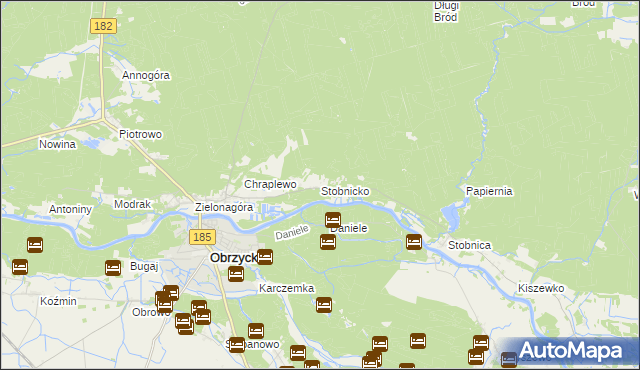 mapa Stobnicko, Stobnicko na mapie Targeo