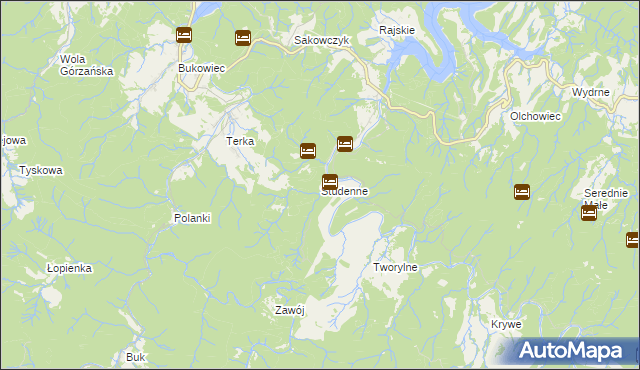 mapa Studenne, Studenne na mapie Targeo