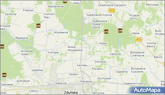 mapa Suchoczasy, Suchoczasy na mapie Targeo
