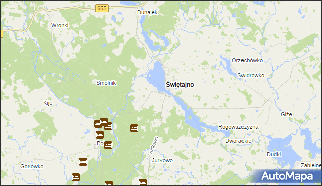 mapa Sulejki, Sulejki na mapie Targeo