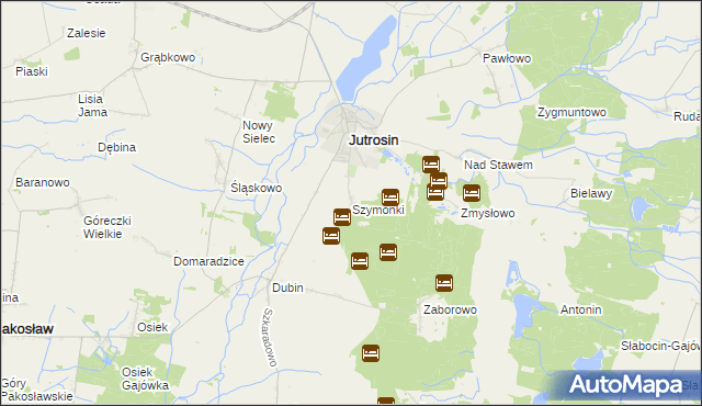 mapa Szymonki, Szymonki na mapie Targeo