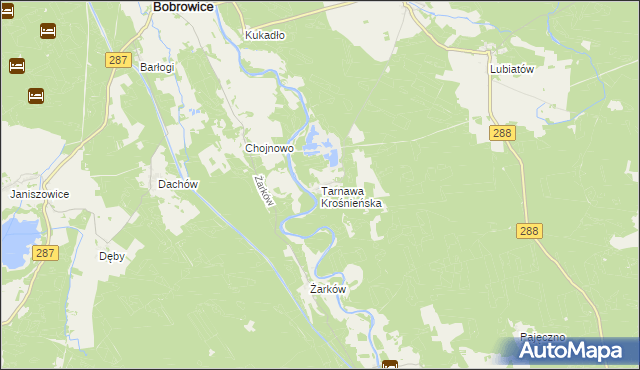 mapa Tarnawa Krośnieńska, Tarnawa Krośnieńska na mapie Targeo