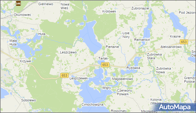 mapa Tartak gmina Suwałki, Tartak gmina Suwałki na mapie Targeo