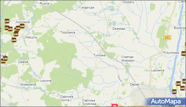 mapa Tymowa gmina Ścinawa, Tymowa gmina Ścinawa na mapie Targeo