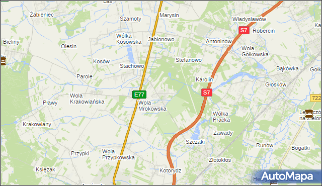 mapa Warszawianka, Warszawianka na mapie Targeo
