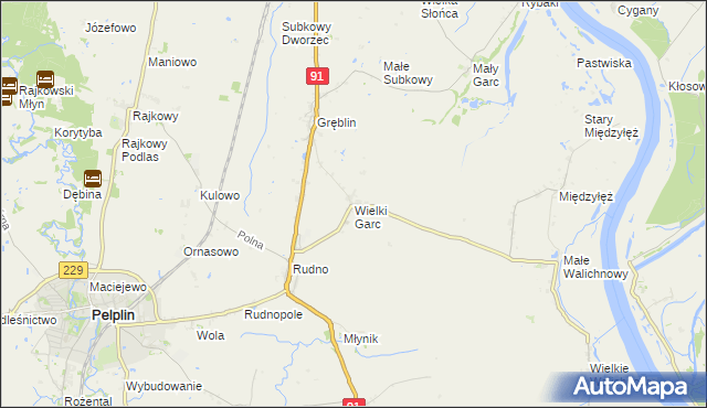mapa Wielki Garc, Wielki Garc na mapie Targeo