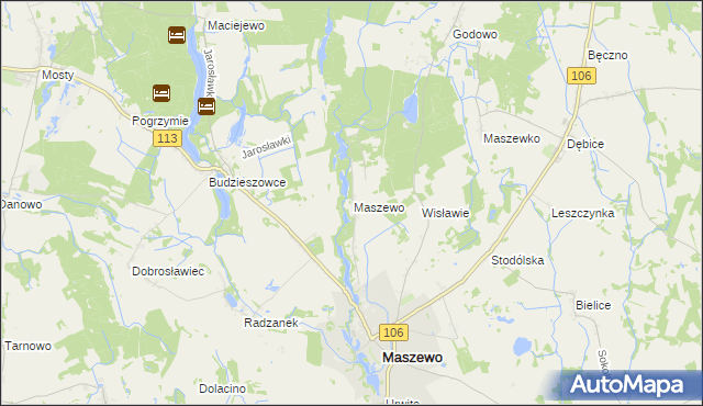 mapa Wisławie, Wisławie na mapie Targeo