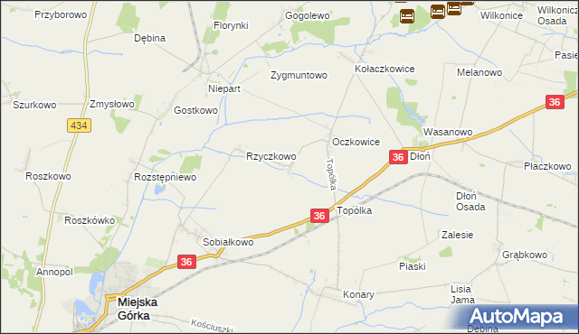 mapa Woszczkowo, Woszczkowo na mapie Targeo