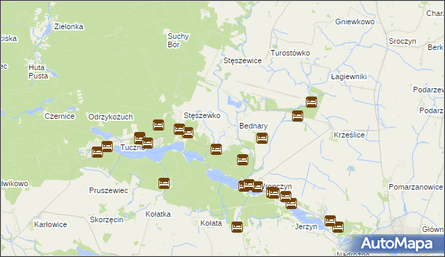 mapa Wronczynek, Wronczynek na mapie Targeo