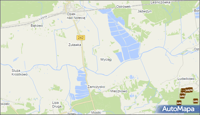 mapa Wyciąg, Wyciąg na mapie Targeo