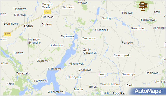 mapa Zgniły Głuszynek, Zgniły Głuszynek na mapie Targeo