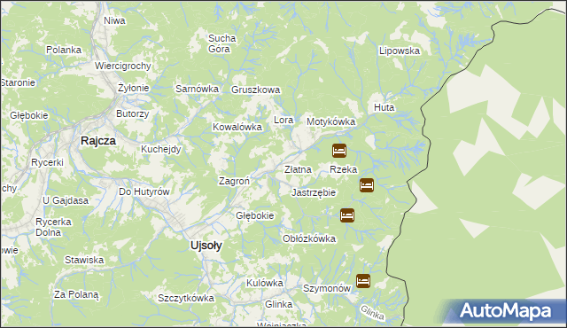 mapa Złatna, Złatna na mapie Targeo