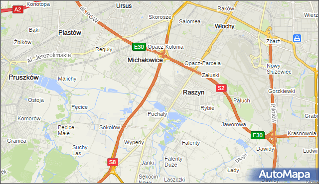 mapa Nowe Grocholice, Nowe Grocholice na mapie Targeo