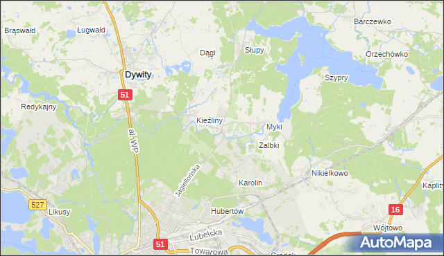 mapa Wadąg, Wadąg na mapie Targeo