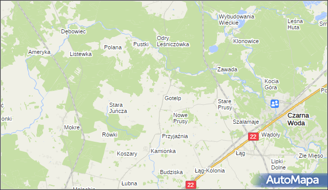 mapa Gotelp, Gotelp na mapie Targeo