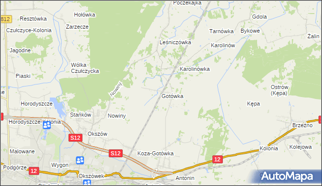 mapa Gotówka, Gotówka na mapie Targeo