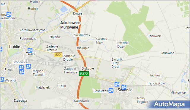 mapa Kolonia Świdnik Mały, Kolonia Świdnik Mały na mapie Targeo