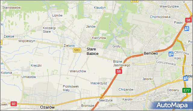 mapa Latchorzew, Latchorzew na mapie Targeo