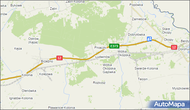 mapa Ludwinów gmina Dorohusk, Ludwinów gmina Dorohusk na mapie Targeo