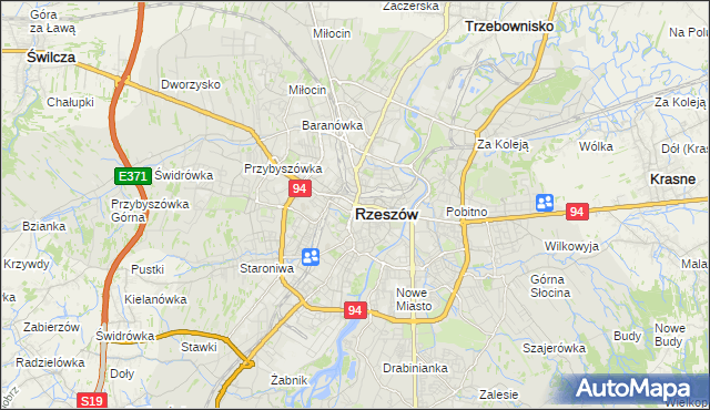 mapa Rzeszów, Rzeszów na mapie Targeo