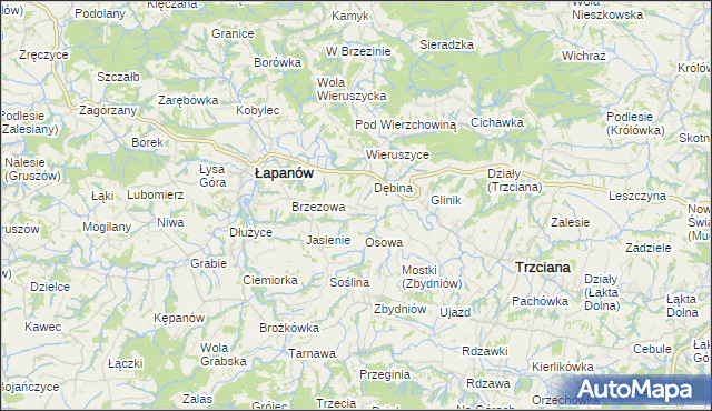 mapa Ubrzeż, Ubrzeż na mapie Targeo