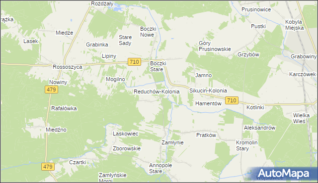 mapa Babiniec gmina Szadek, Babiniec gmina Szadek na mapie Targeo