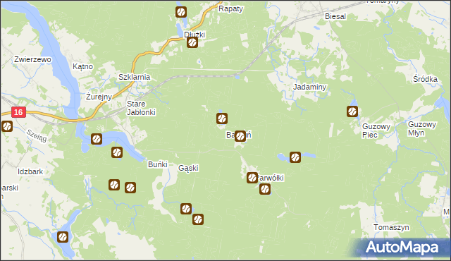 mapa Barduń, Barduń na mapie Targeo