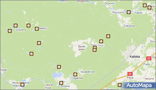 mapa Bartel Wielki, Bartel Wielki na mapie Targeo